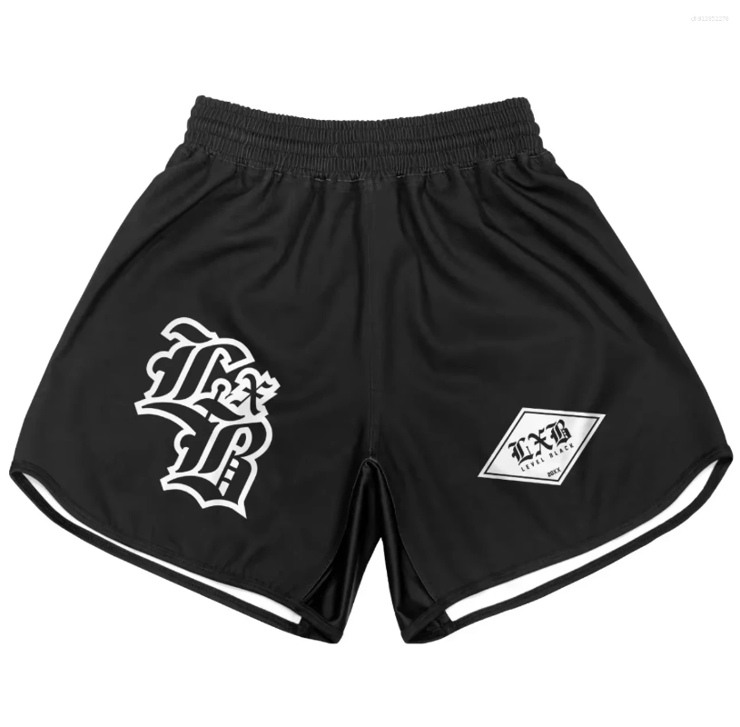 Gym Clothing 25-26 Men Women LEVEL BLACK Casual Shorts Oversized ADCC RASH GUARD Children Quick Drying Men's