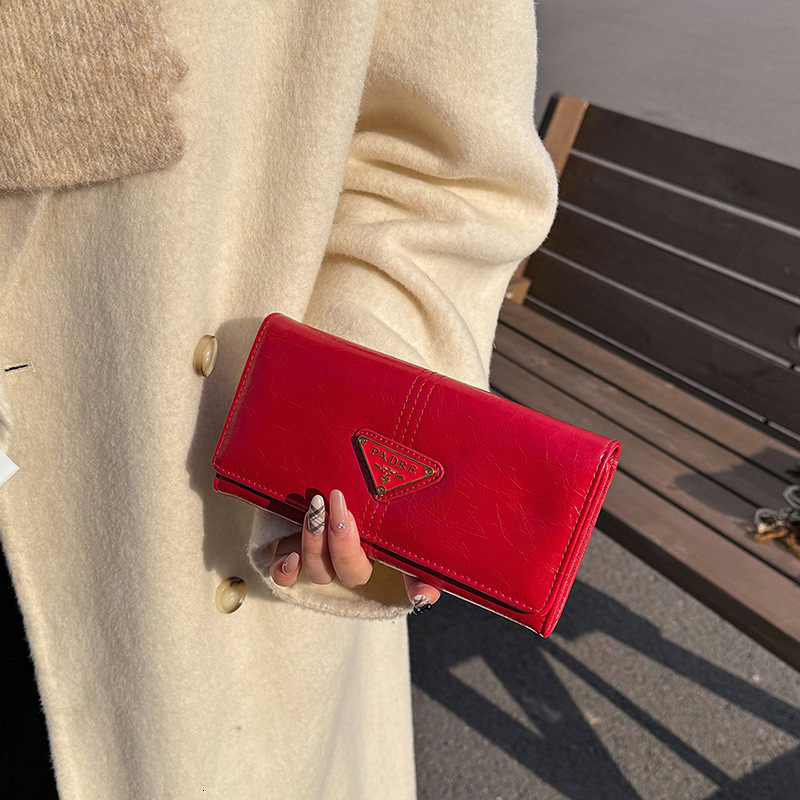 Free Shipping Wallet Men Unisex Storage Uxury Wallet Fashionable Leather Genuine Leather Wallet Mini Multiple Card Slots Red ID Window Card Holder Sho