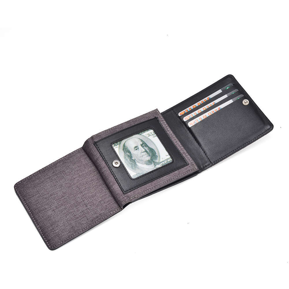 New Men's Wallet Short Canvas Simple Youth High School Student Multi-Card Slot 70% off Ticket Holder wallet designer mens wallet