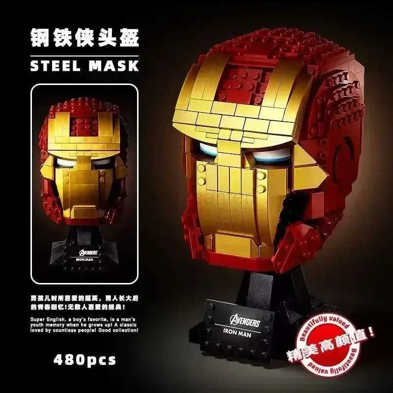 Disney Hot Marvel Blocks Bricks Toys Iron Man Nano Gauntlet Thanos Infinity Gauntlet Building Gloves Plastic Iron Man Model Puzzle Gift W20250625