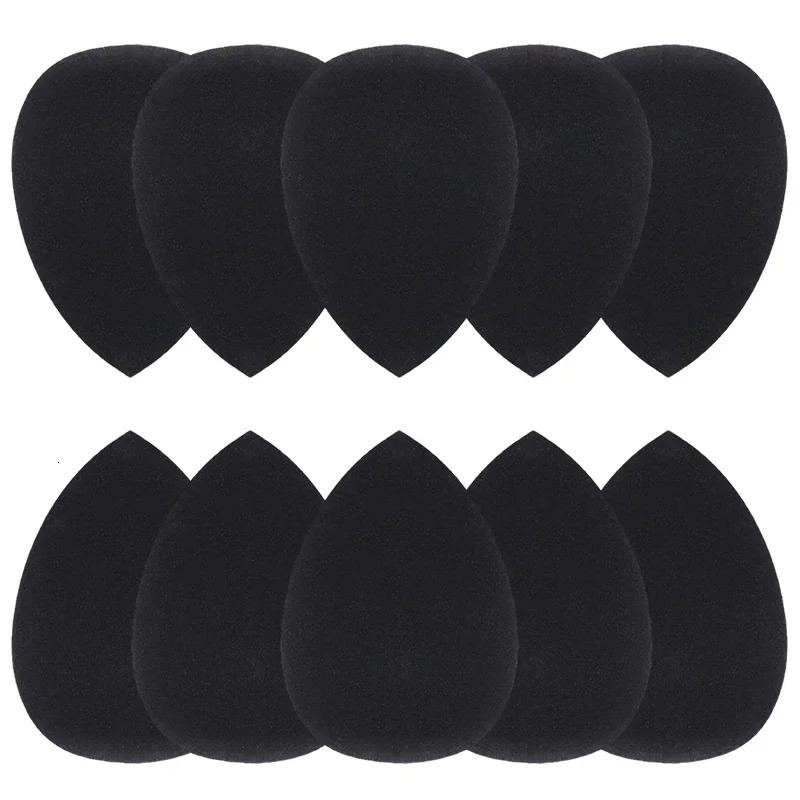 10 Pcs Black Makeup Sponges Tools Applicator Super Soft Sponge Powder Blender Smooth Foundation Contour Blending Cosmetic Puff 250625