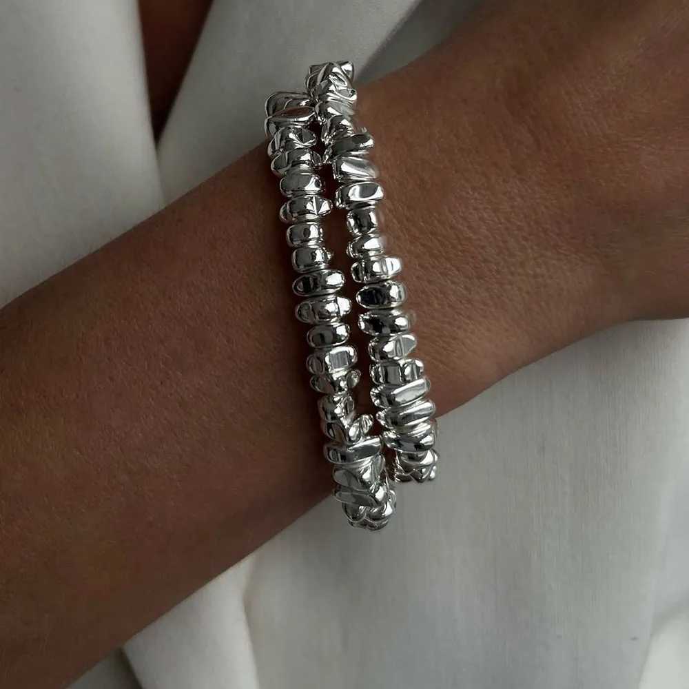 3pcs/set Fashion Bracelets For Women New Vintage Irregular CCB Beads Chain Pendant Jewelry Valentines Gift B064 X250625