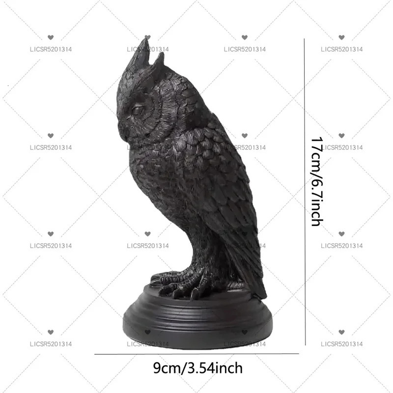 Creative Retro Gothic Black Crow Candle Holder Halloween Statue Owl Bat Cat Shape Resin Sculpture Craft Ornament Home Decoration 250625