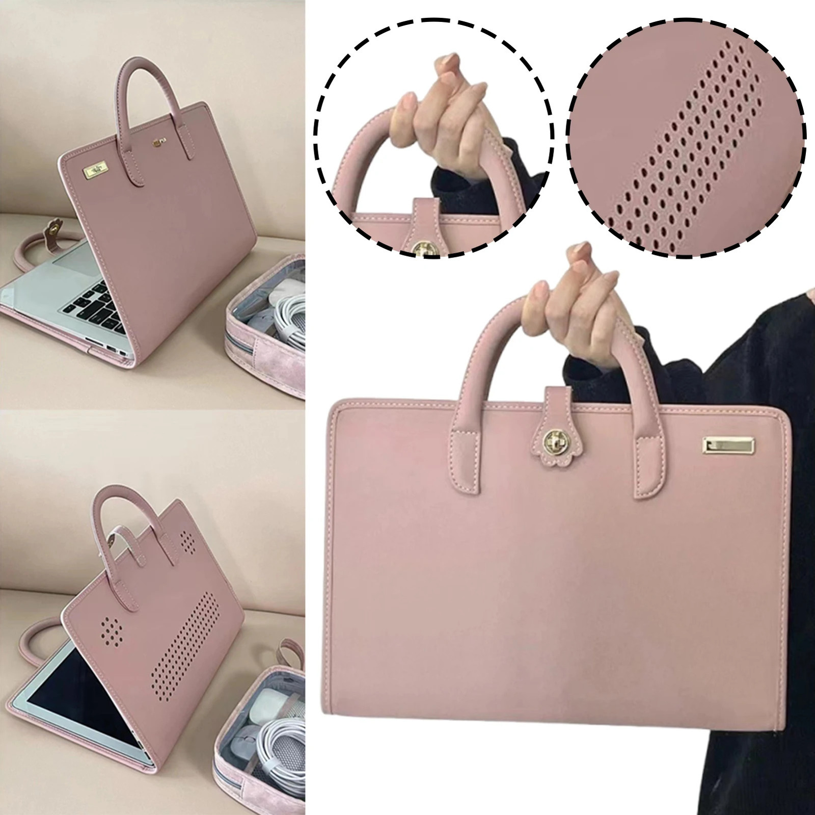 Shockproof Laptops Sleeve Case with HandleProtective Case Laptop Protective Casefor MacbookLenovoXiaomiHuawei 250624