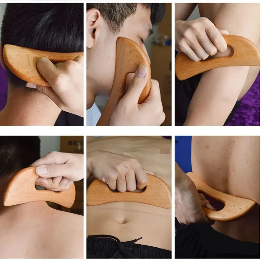 Wooden Gua Sha Tool Scraping Board Massage Tool Slimming Guasha Massage Board Gua Sha Scraper Body Massage Therapy Tool 250619