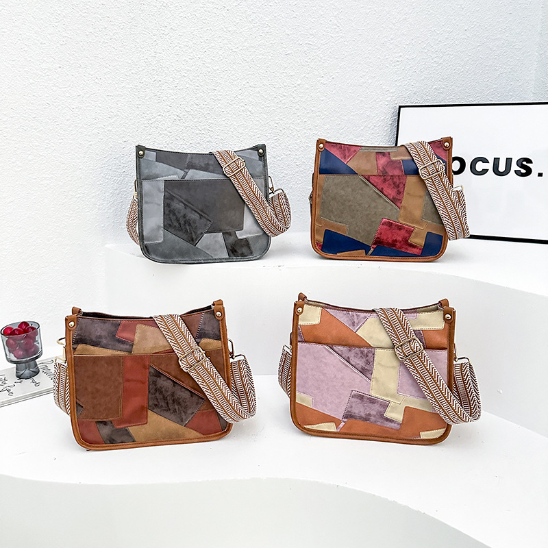 Free Shipping 2025 New Designer Bag Leather Patchwork Women's Bag Large Capacity Tote Bag Women's Summer New Vintage Single Shoulder Bag Hig