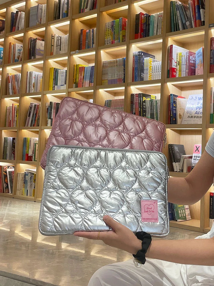 Love Shaped Ins Laptop SLeeve Pouch for Ipad Pro 11 Air 13.3 13.6 14 15 15.6 16 inch Laptop Inner Bag 250624