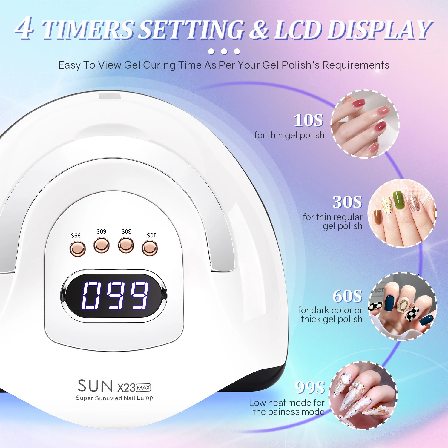 81LEDS Professional Nail Dryer Lamp For Manicure Powerful UV LED Gel Nail Lamp With Automatic Sensing Gel Polish Drying Lamp 250625