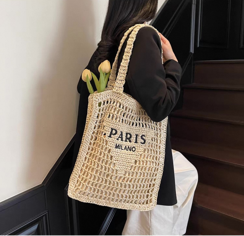Free Shipping Casual Straw Multi-Color Knitted Tote Bag and Handbags Women Shoulder Bags Straw Woven Side Bag for Ladies Woman Handbag Beach Bag5