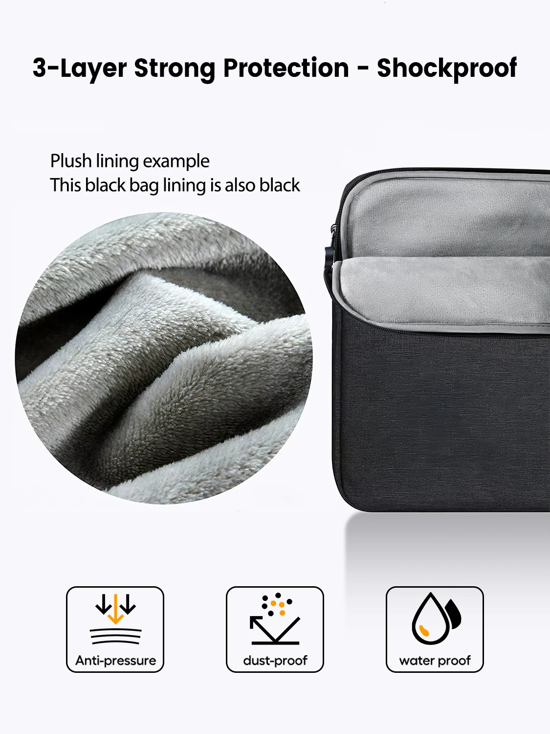 UPERFECT 24.5 Laptop Sleeve Protective Carrying Case for 24-24.5 Portable Monitor Notebook Tablet Large Display Bag 250624