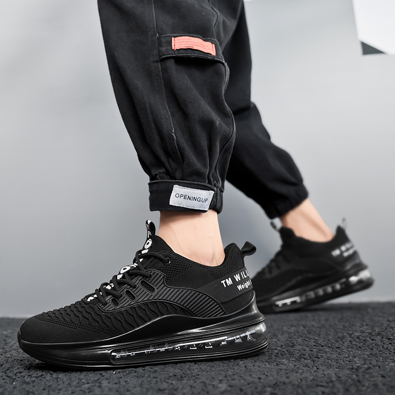 9018 - New Fashion Summer Air Cushion Shock Absorbing Running Shoes Breathable and deodorant mesh shoes Youth Athleisure Shoes Lightweight and non-sli