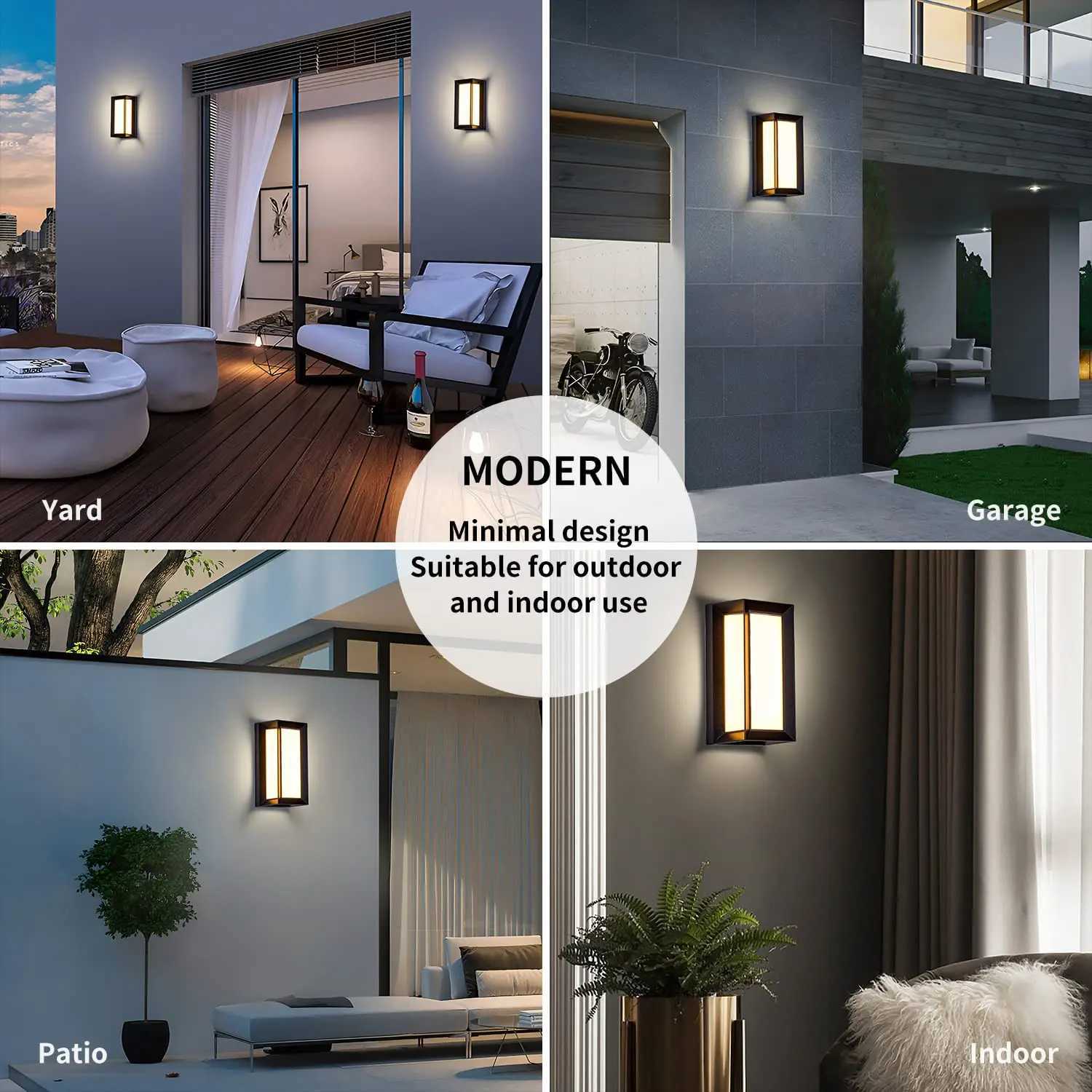 LED Wall Lamp Outdoor Lamp Presence Sensor Lamp Waterproof AC85-265V 16/30W Wall Light Garden Porch Balcony For Home Accessories XJ250624