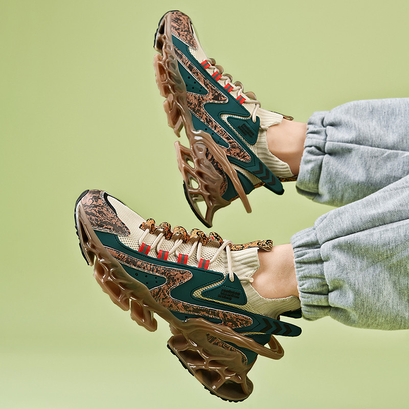 2304-New Versatile Autumn Sneakers, Multi-functional Shock-absorbing Running Shoes, Breathable and Non-slip in Summer, Plus Size Blade Outsole High-To