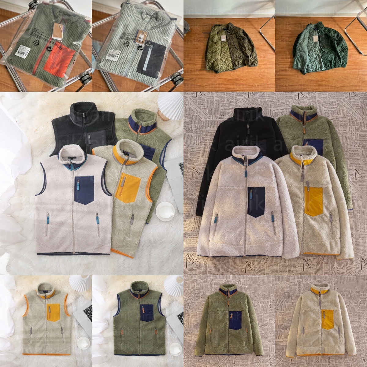 Men Jackets Fleece Zip Up Jackets Designer Thick Warm Down Coat Classic Retro Antumn Unisex Model Luxury Outerwear Coats Outdoor Winter Streetwear