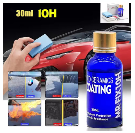 10H Paint Care Car Motorcycle Polish Liquid Glass Ceramic Coat Anti-scratch Auto Detailing Glasscoat Super Hydrophobic