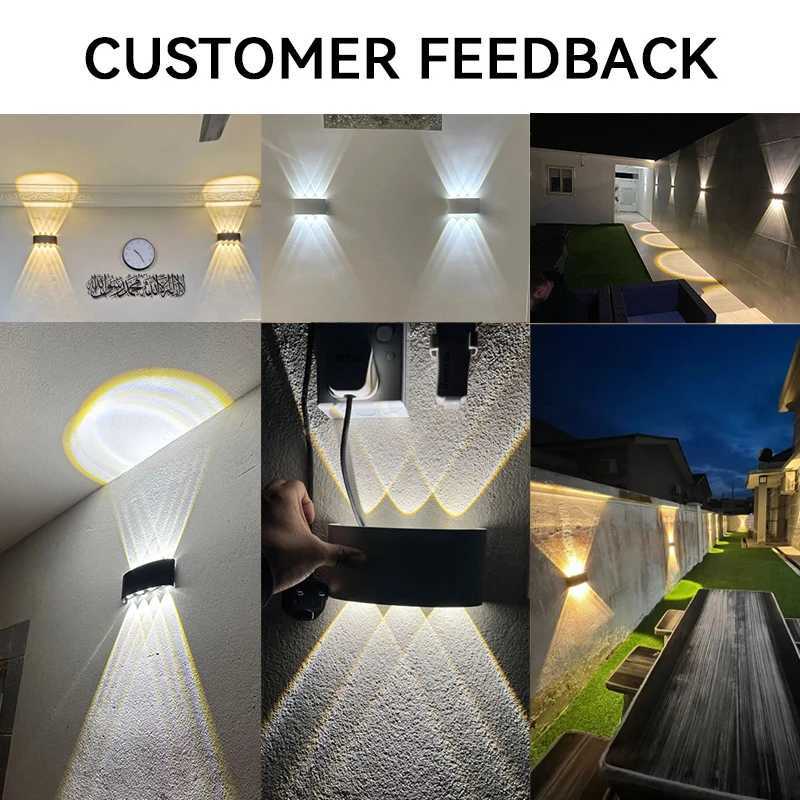 LED Wall Lamp Waterproof IP65 Up Down Outdoor Garden Lights 6W 8W 10W Aluminum Interior Wall Light for Bedroom Stairs Lighting XJ250624