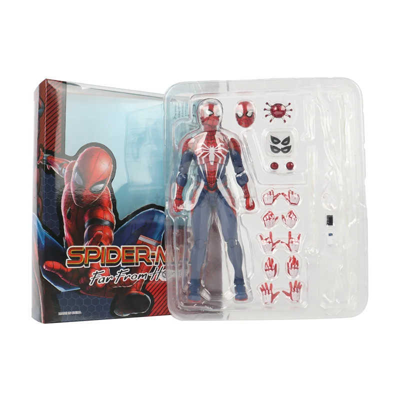 Disney SHFiguarts Spider Man Figuarts PS4 Game Version SHF Peter Parker Simple style Heroic action Action Figure Model Toys Gift W20250625