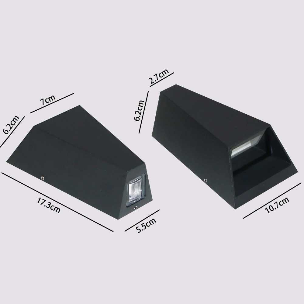 Waterproof Outdoor Wall Lamps Modern Porch Courtyard Light External Wall Lamp Aluminum Up and Down Lighting Decorative Fixture XJ250624