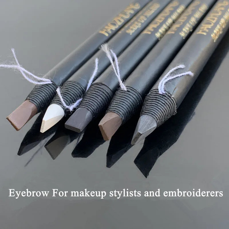 Hard Microblading Eyebrow Pen Natural Wild Brows Eye Brow Definer Enhancers Pencil Waterproof Long Lasting 250625