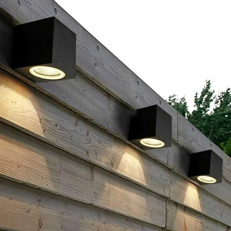 Waterproof indoor outdoor GU10 LED wall lights 3W/6W LED Aluminum Wall Lamp Garden Lights Modern wall lights Porch Light Wall XJ250624
