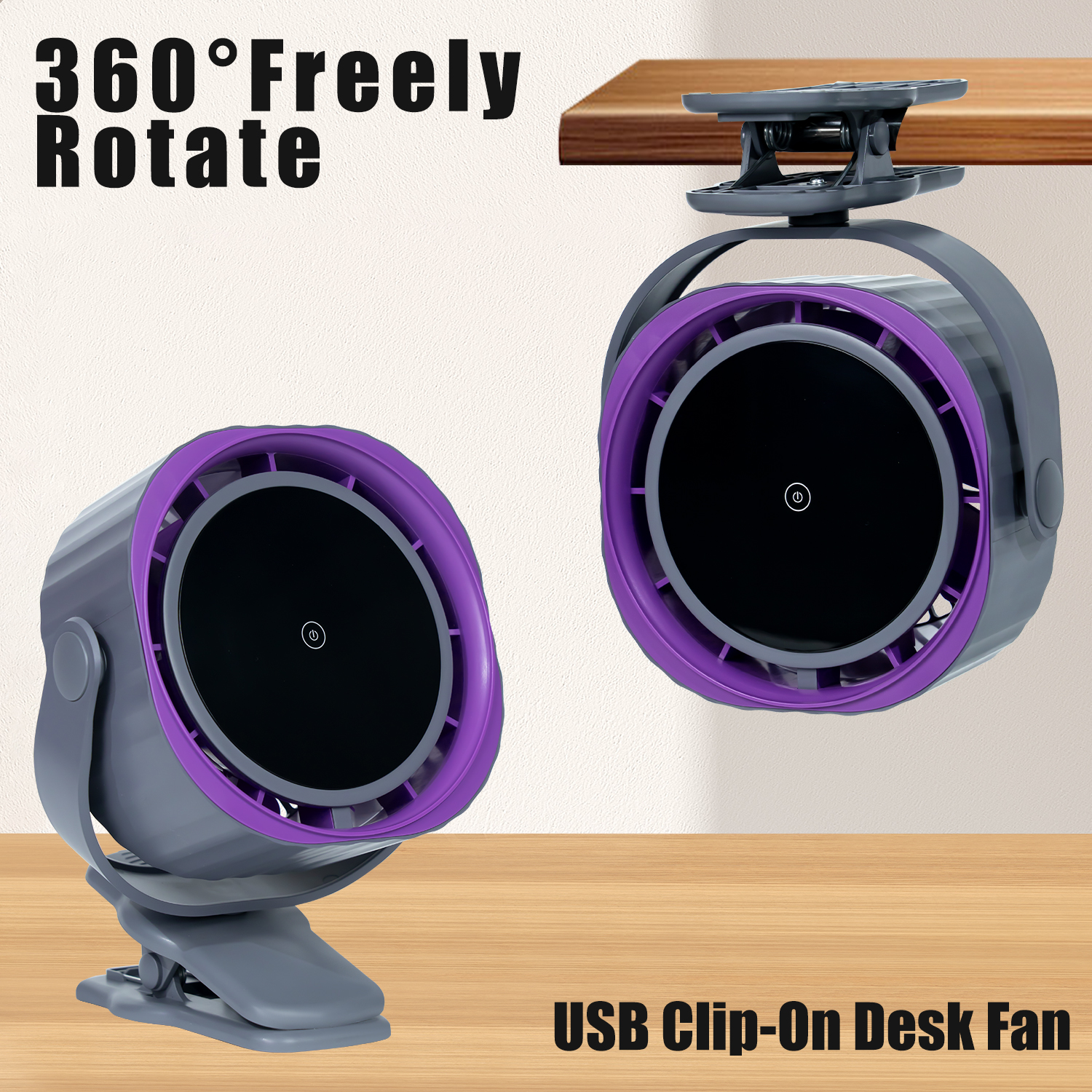 Portable handheld home mini outdoor m12b clip cycle fan long lasting cycle wind