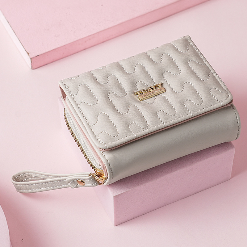 Free Shipping 2025 New Designer Bag Spring Women's Versatile Wallet Short Multi-card Slot Women's Coin Purse Fashion Zipper Card Holder Ladi