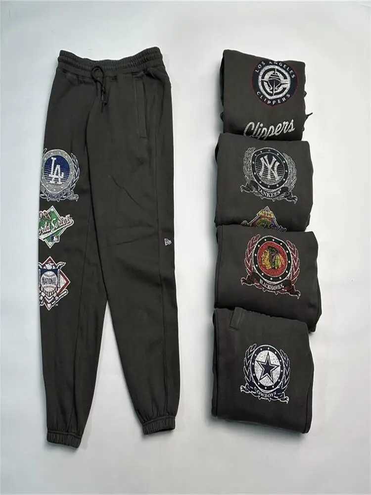 American baseball mens sweatpants Printing process old Printing team rubber band closure large size trousers X250625