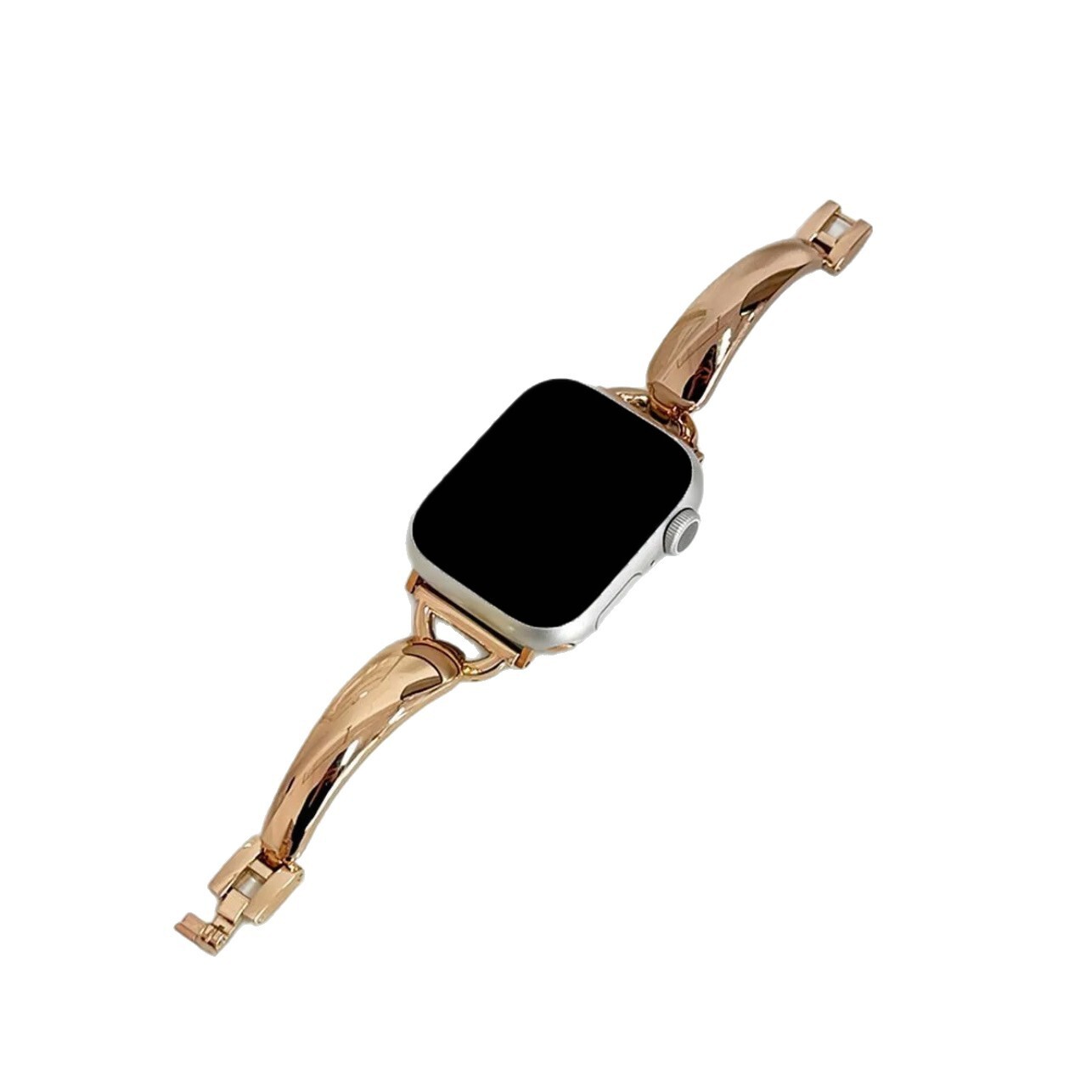 Luxury Premium Fashion D-Shaped Metal Bracelet Watch Band for Apple iWatch
