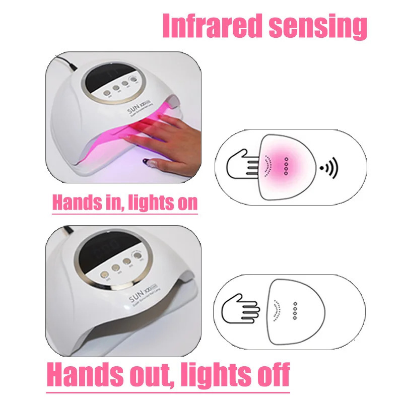 SUN X20 MAX UV LED Nail Lamp Professional Nail Drying Lamp for Manicure 72 LEDs Gel Polish Drying Machine with Auto Infrared 250625