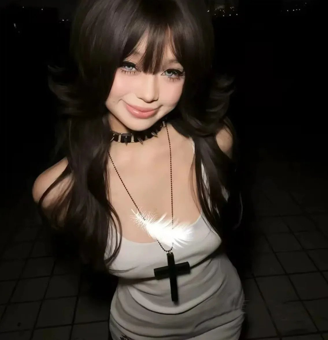 Personality Punk Trendy Cool Gothic Wood Cross Pendant NNecklace for Women Men Vintage Hip Hop Y2k Necklace Party Jewelry Gift 250625