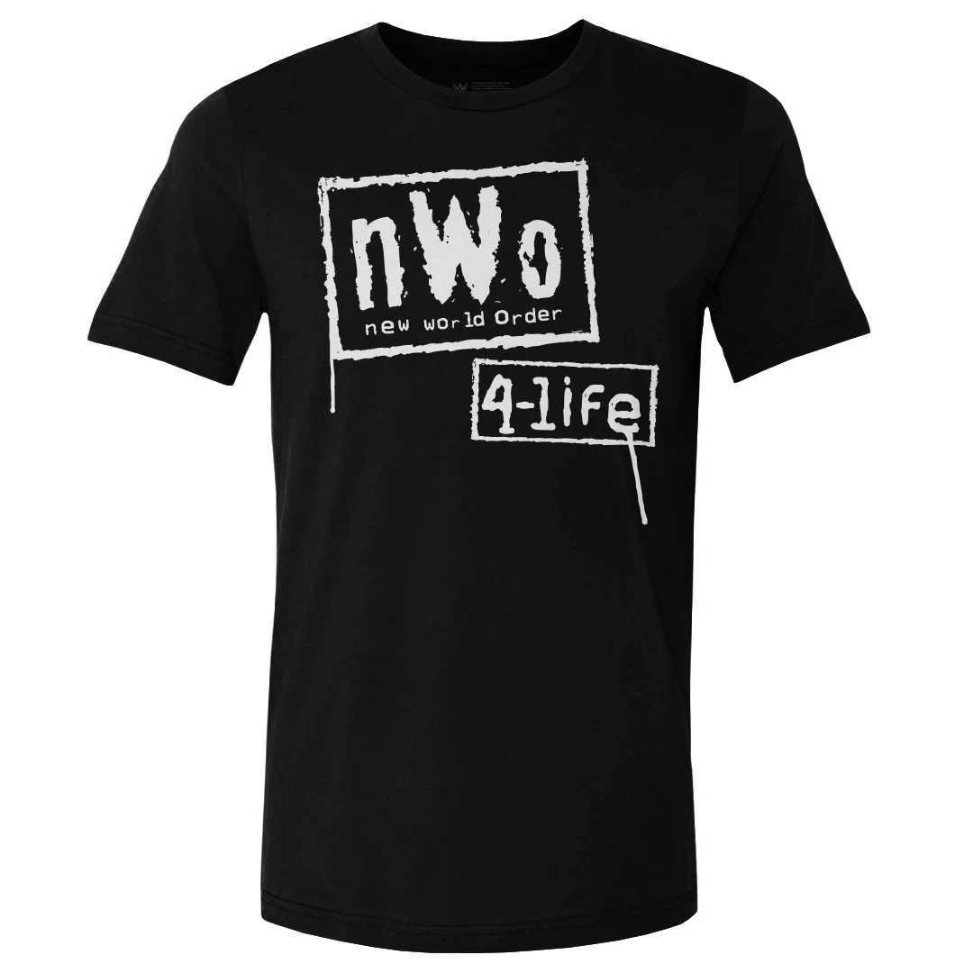 Wrestler Black nWo Retro Graphic T-shirt for Men Women Oversized Mens T Shirt Casual Cotton Short-sleeve Tops Tees ClothingXJ250625
