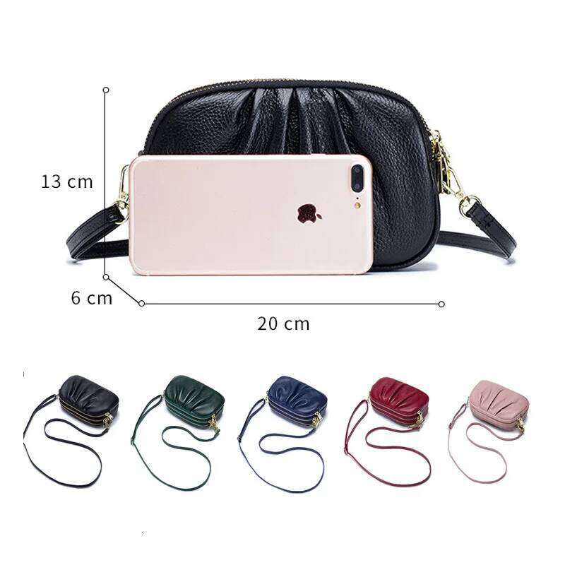 Luxurious Design Bags 2023 Summer New Lady Girls Cross-body Messenger Women Casual Genuine Leather Shoulder Female Leisure Zipper Clutch Bag Purse