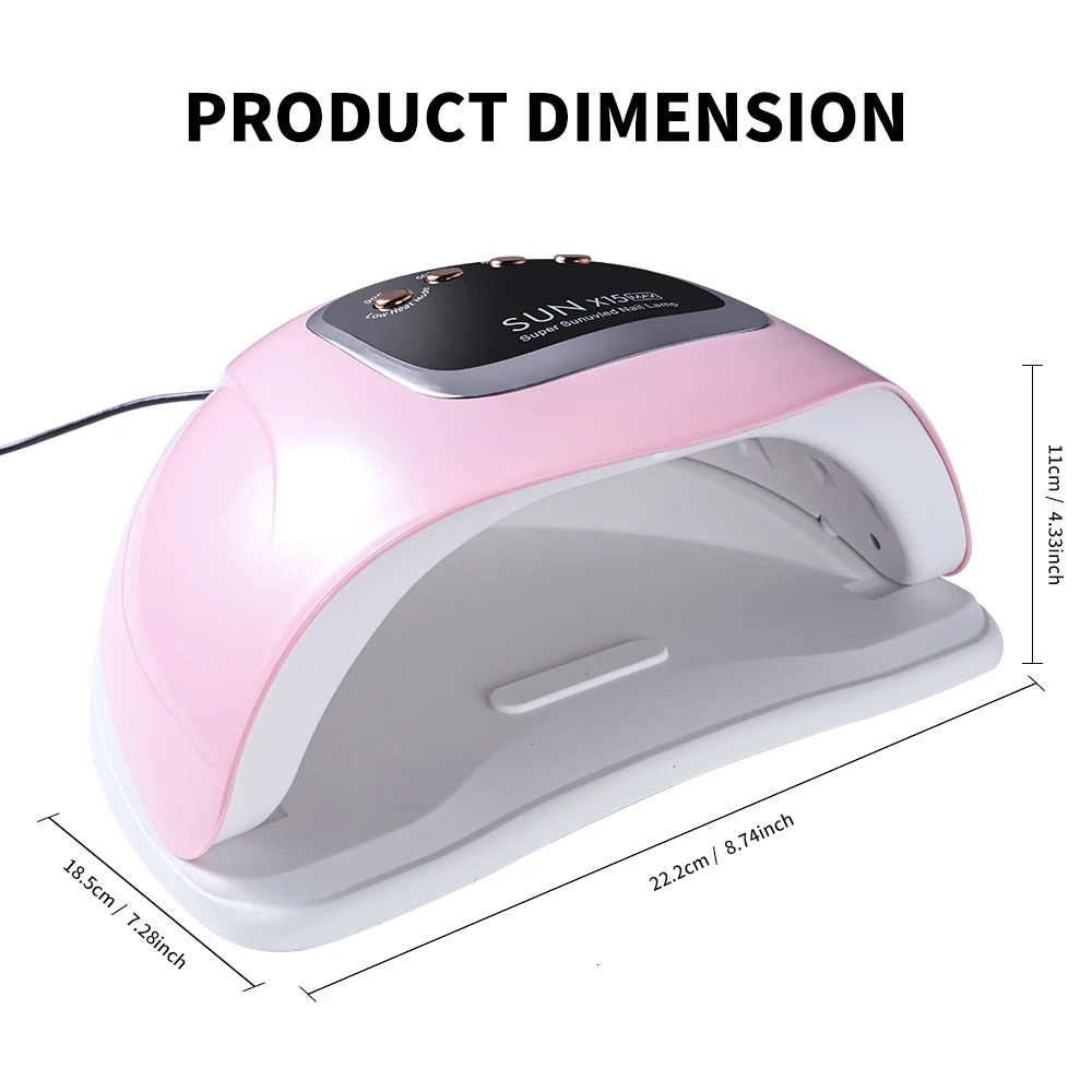 SUN X15 MAX Nail Art Lamp 66 UV LED Professional Gel Polish Dryer With 4 Timer Auto Sensors For Nail Salon Tools 250625
