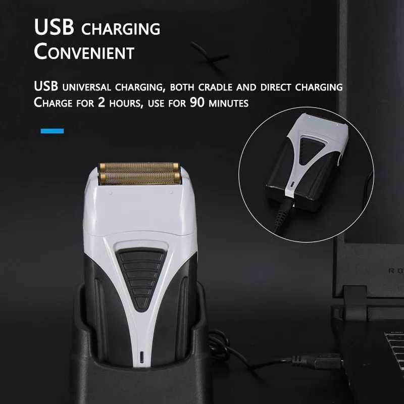 Kemei 3383 Powerful Rechargeable Electric Shaver Hair Beard Stubble Facial Electric Razor for Men Bald Head Shaving Machine W250625
