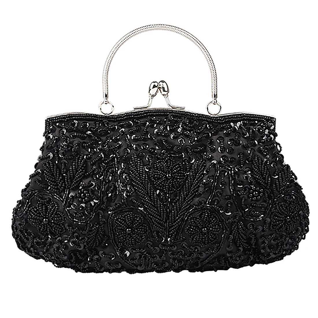 Evening Party Clutch Bag Small Totes Mini Wallets Womens Handbag Exquisite Ladies Beaded Embroidered Wedding Party Handbag M250625
