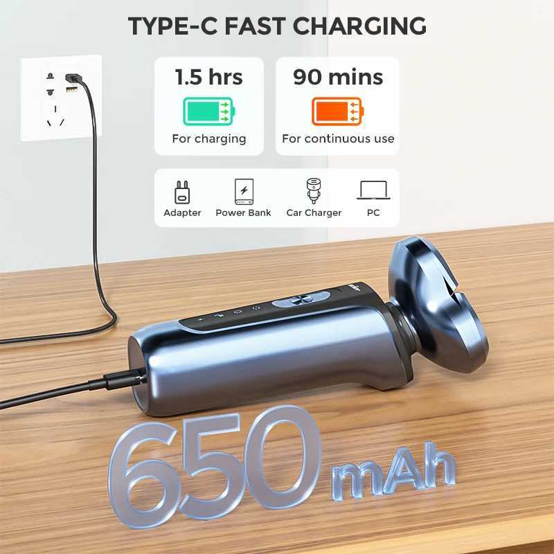 SEJOY Electric Shaver for Men Hair Trimmer Nose Hair Scissors Facial Cleanser Facial Massager Rechargeable Shaving Machine W250625