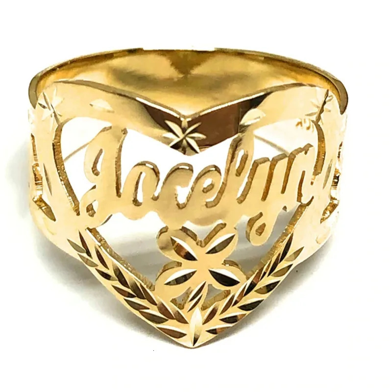 Personalized Couple Rings Custom Name Ring Stainless Steel Jewelry Hip-Hop Rock High Quality Unisex Accessories Punk Gift 250624