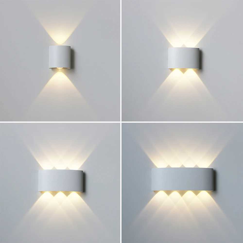 LED Outdoor Waterproof Wall Lamp Lighting Bedroom Living Room Light Aisle Corridor Outdoor Garden Lamp Aluminum LED Wall Sconce XJ250624