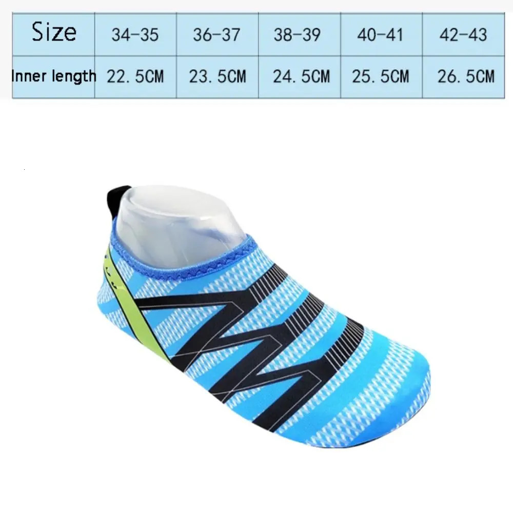 Nnti-slip Quick-Drying Water Shoes Light Flat Swimming Sandals Size 34-43 Unisex Swimming Aqua Slippers Seaside 250624