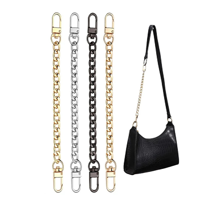 Chain Bag Strap Accessories 20cm Extension Metal Solid Color DIY Durable Gold Silver Black Belts 250624