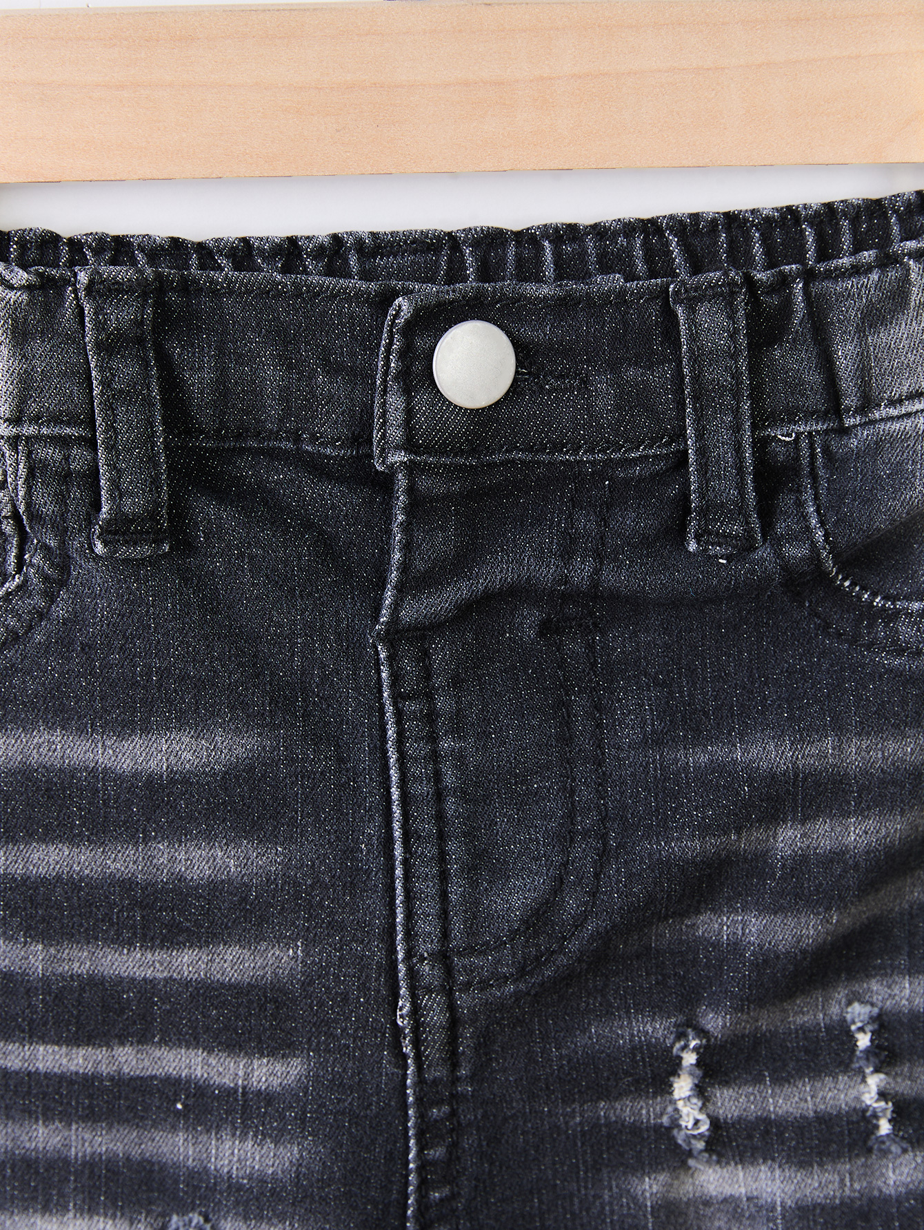 Trendy Kids Attire: Coordinated Shirts-and-Pants Combination Featuring Durable Black Cotton Material
