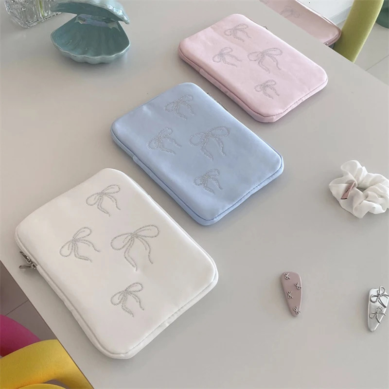 Korean Cute Laptop sleeve 13.3 13.6 14 15 15.6 16 Inch For Pro Dell HP Ipad Air4 5 9th Pro11 Tablet Pouch Bag 250624