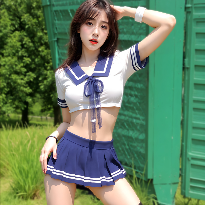 Lace style erotic lingerie, pure first love uniform, stage performance costume, dating couple supplies 1205