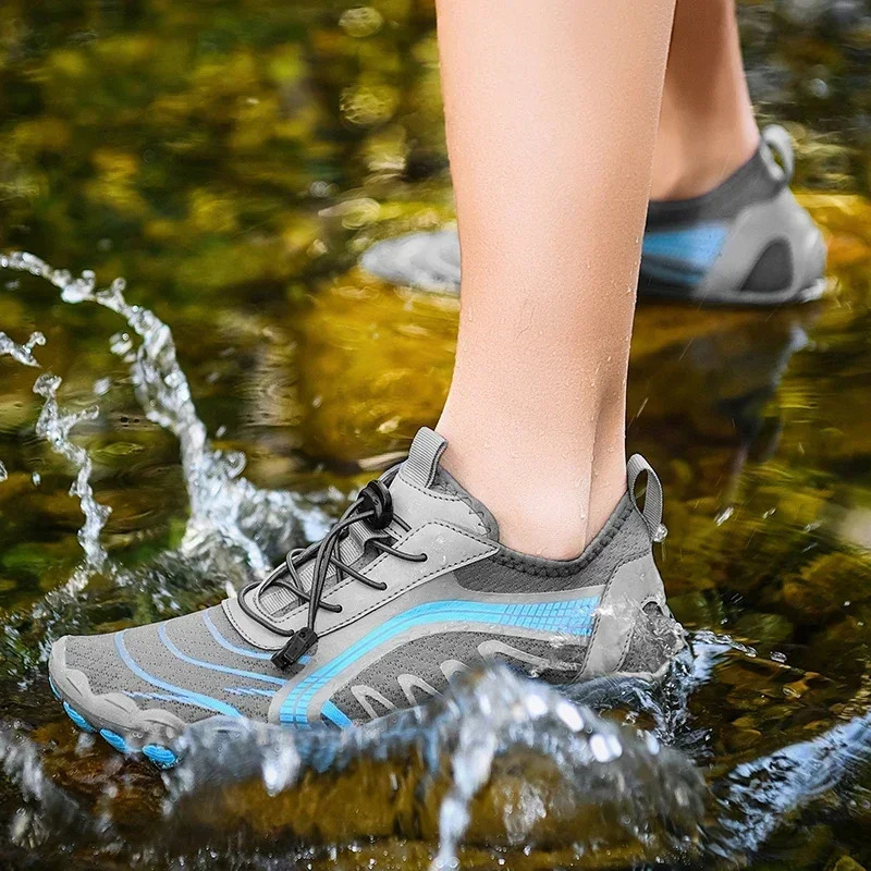 Men Outdoor Hiking Wading Water Shoes for Women Summer Aqua Shoes Breathable Light-Wight Portable Barefoot Sneakers Gym Shoes 250624