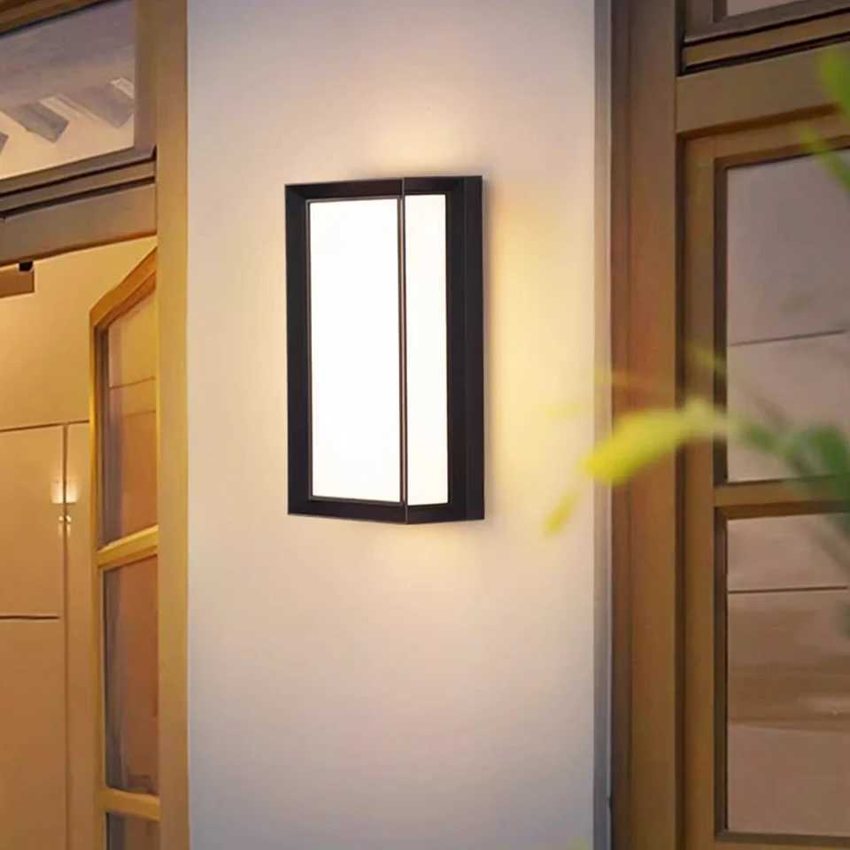 Led Outdoor Wall Light Waterproof IP66 Motion Sensor Led Outdoor Lighting Porch Lights Balcony Garden Lights Outdoor Wall LampXJ250624