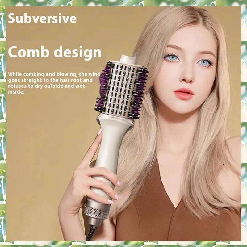 FIZP Multifunctional Curling Iron Blow Dryer Brush Professional Comb Straightening Suitable For All Hair Types EU