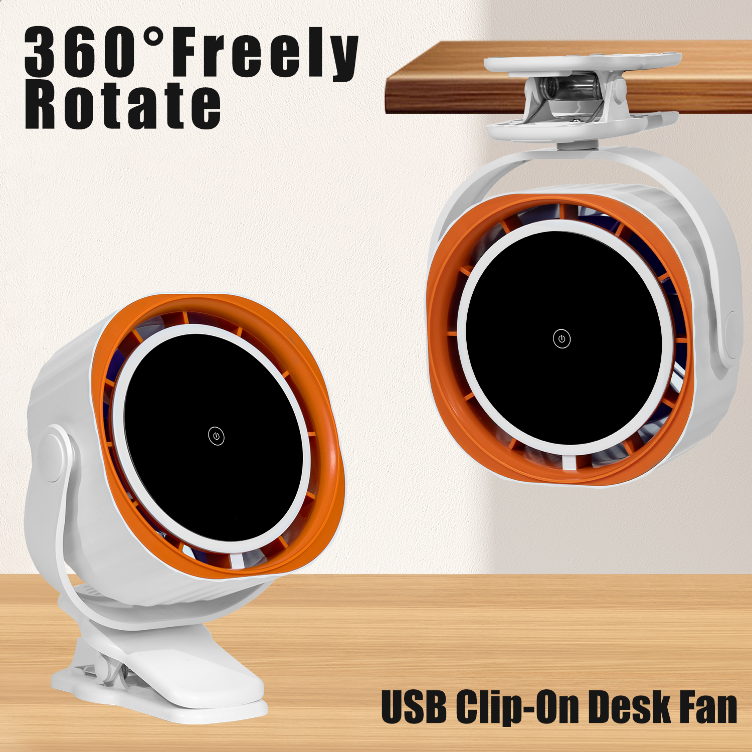 Portable handheld home mini outdoor m12b clip cycle fan long lasting cycle wind