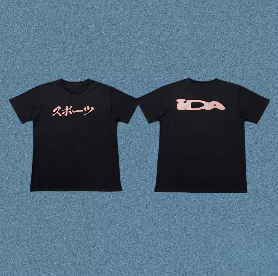 2025 New High Street Fashion Brand IDA Letter Printed Mens and Womens Loose Casual Couple Short Sleeve T-shirt Hip Hop Trend XJ250625