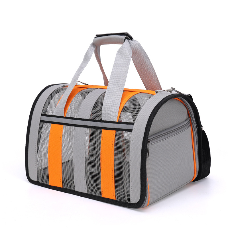 Cat bag for easy outdoor use, foldable pet bag, breathable space cabin, single shoulder portable dog backpack, hand-held