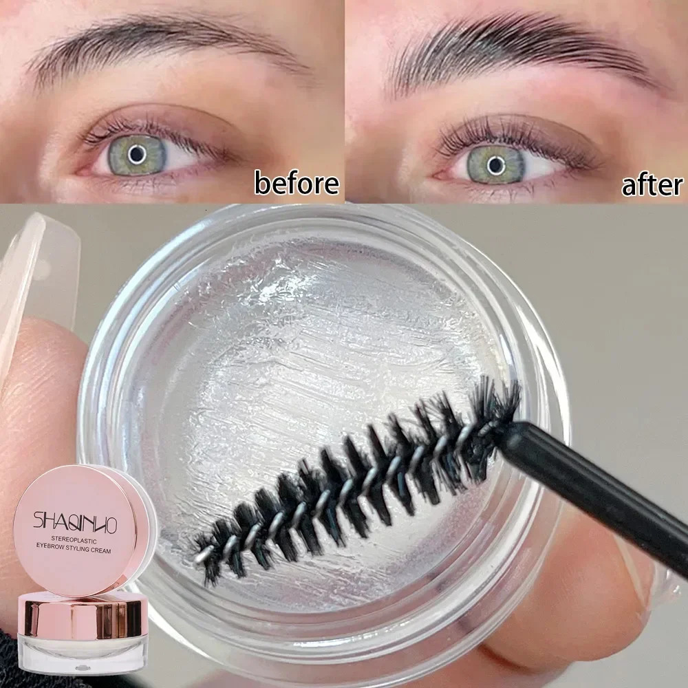 Transparent Eyebrow Styling Gel Eyebrow Pomade Setting Cream Eye Make up Cosmetic Waterproof Quick-drying Long Lasting 250625